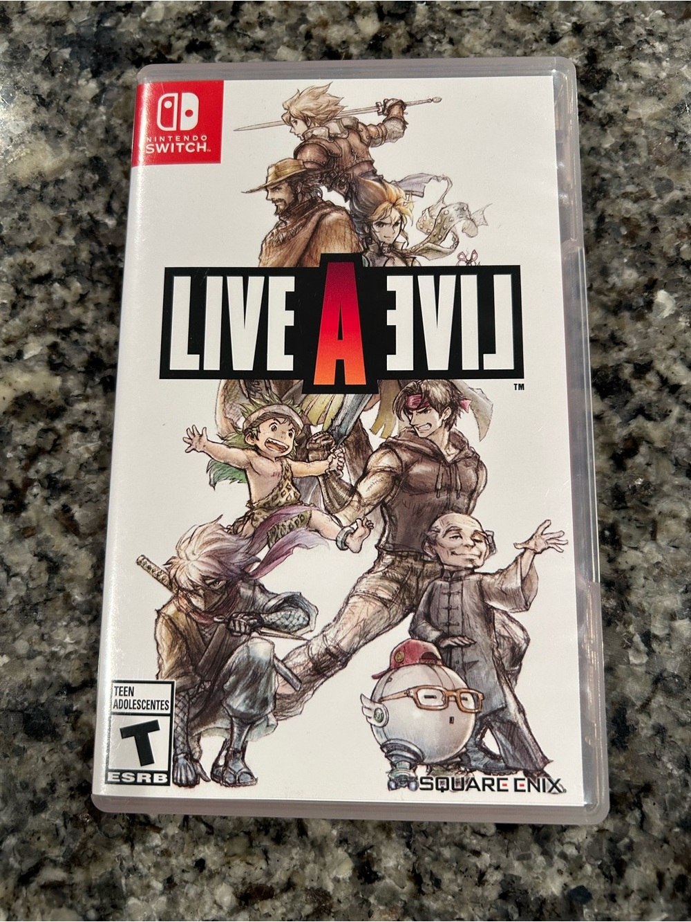 Nintendo Live A Live Back Cover with Multicolor Artwork